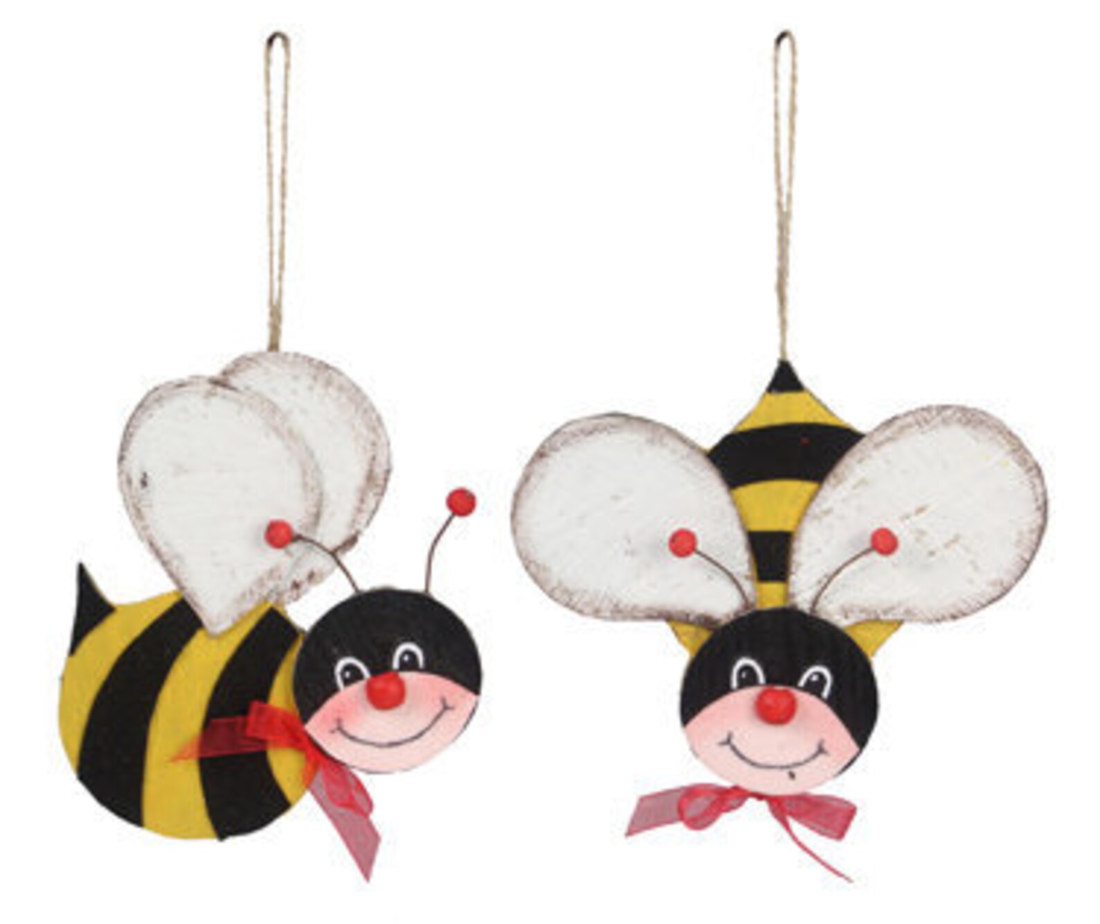 Wood Hanging Bee Signs 2 pcsbee decorbee wall signswood bee Etsy