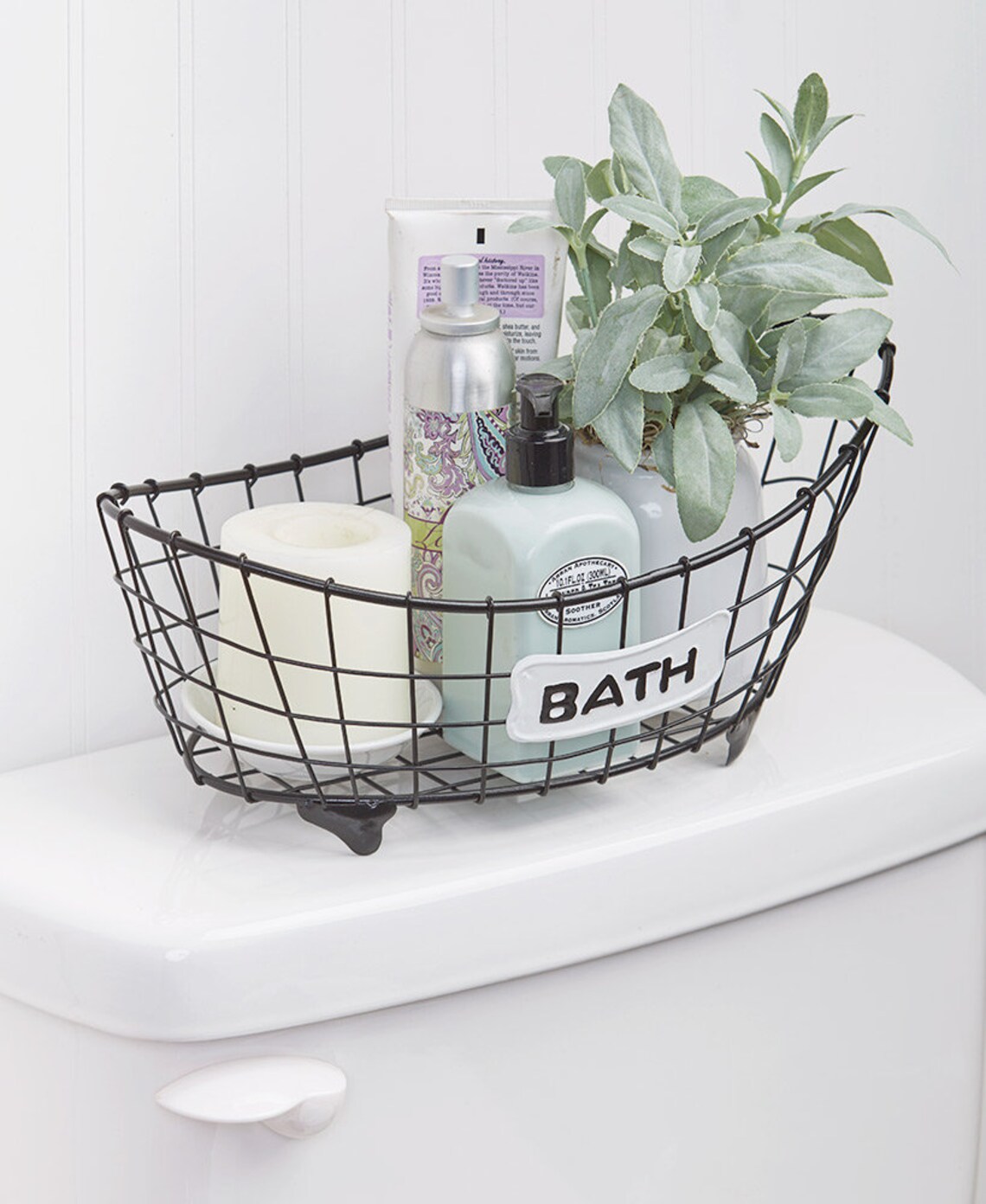 Country Bath Storage Basketbathtub metal decorationfarmhouse Etsy