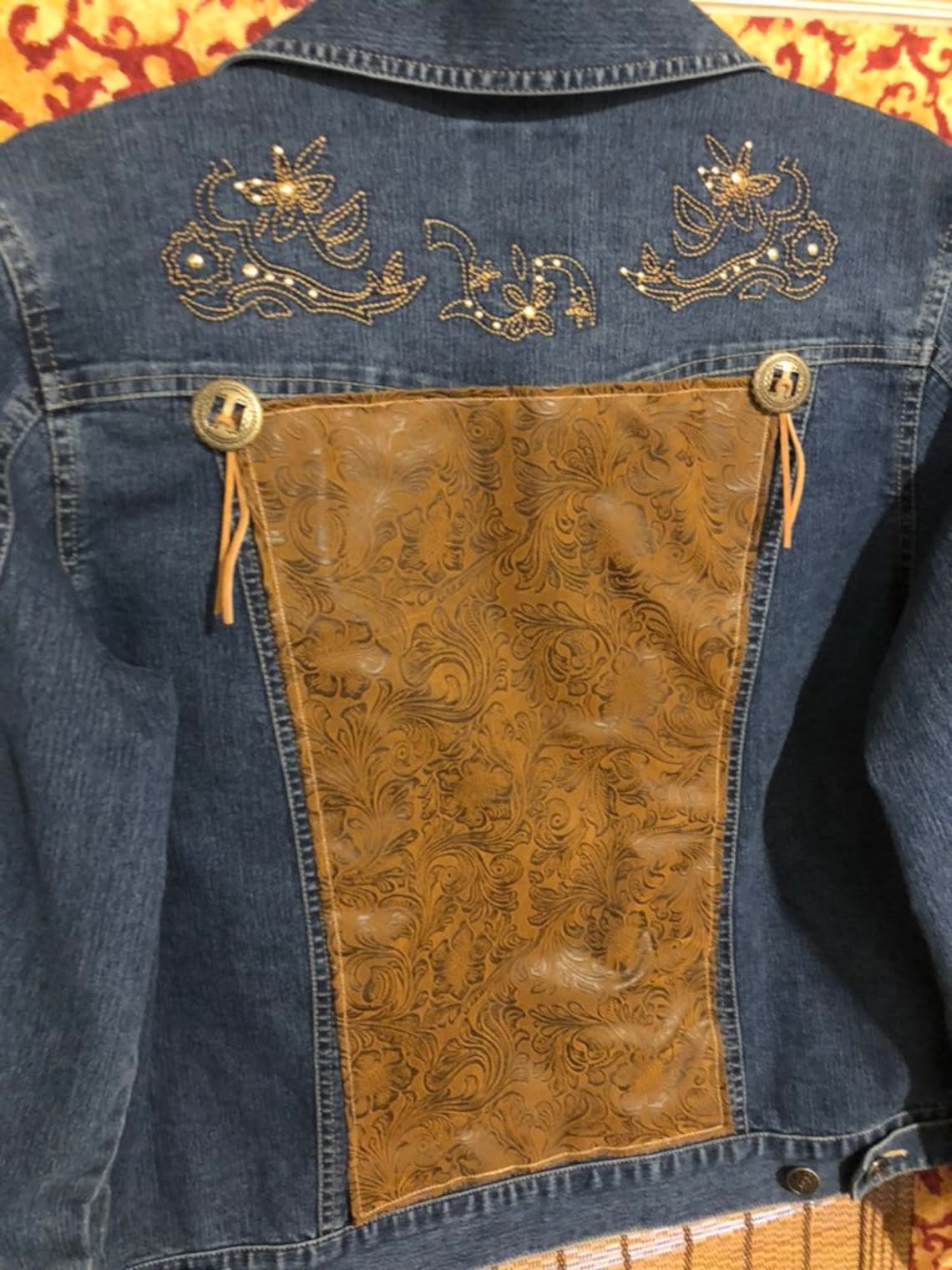Cowgirl Denim Jacket Etsy