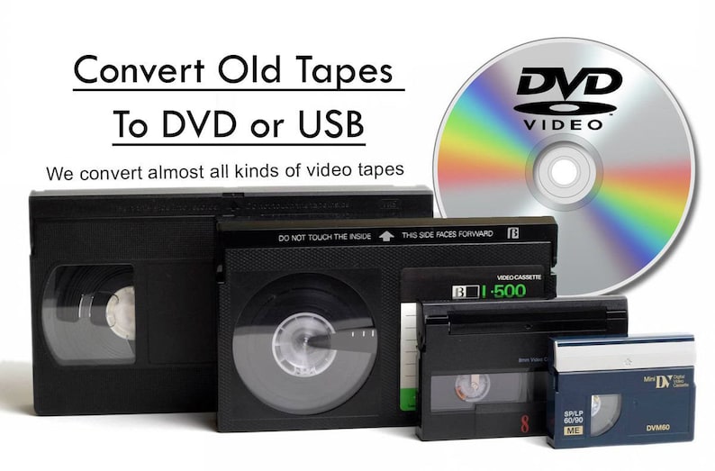 Convert Your Hi8 Video Tape to DVD. Transfer Your Hi8 Etsy