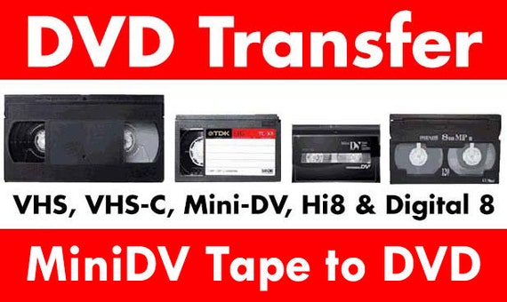 Springe kam Pålidelig Convert Your Mini DV Video Tape to DVD. Transfer Your Mini DV - Etsy