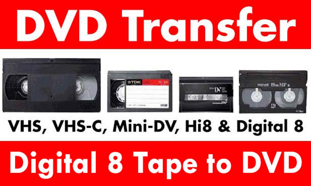 Convert Your Digital 8 Video Tape to DVD. Transfer Your Etsy