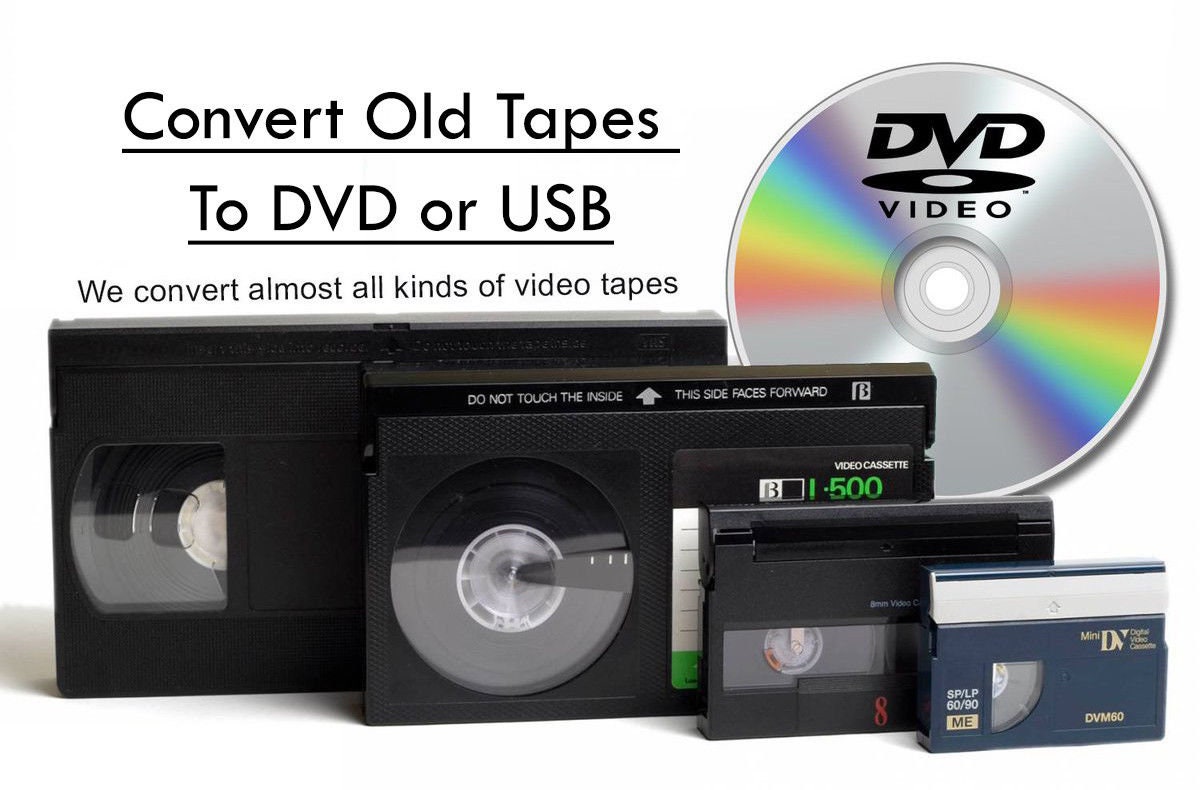 Convierta su cinta de video VHS-C a DVD. Transfiera su cinta VHS-C a dvd o  mp4 o copie la cinta de la videocámara a dvd o usb mp4 -  España
