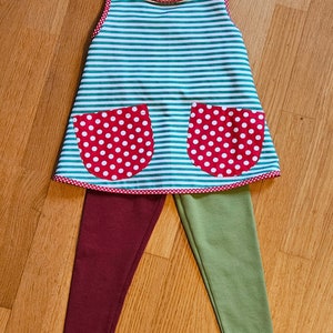 Hanger, tunic, apron, in red, yellow, blue or green image 6