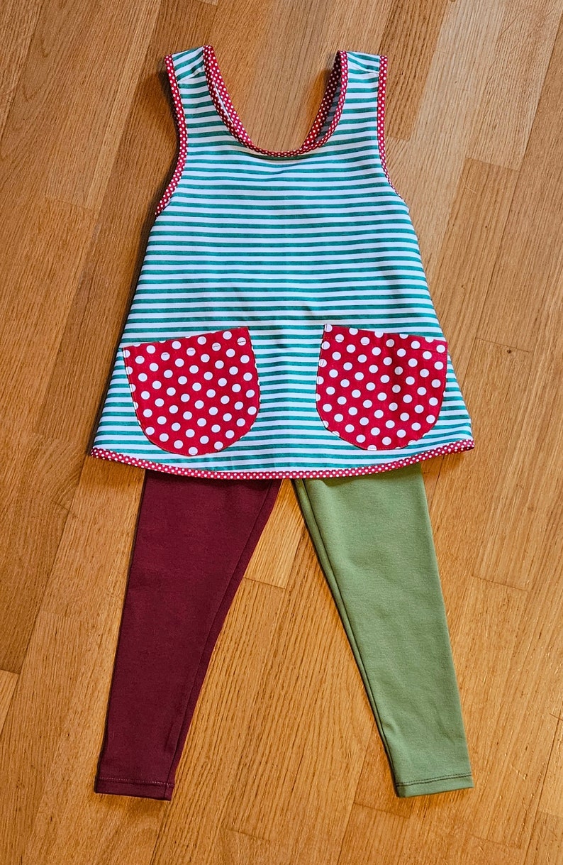 Hanger, tunic, apron, in red, yellow, blue or green image 6