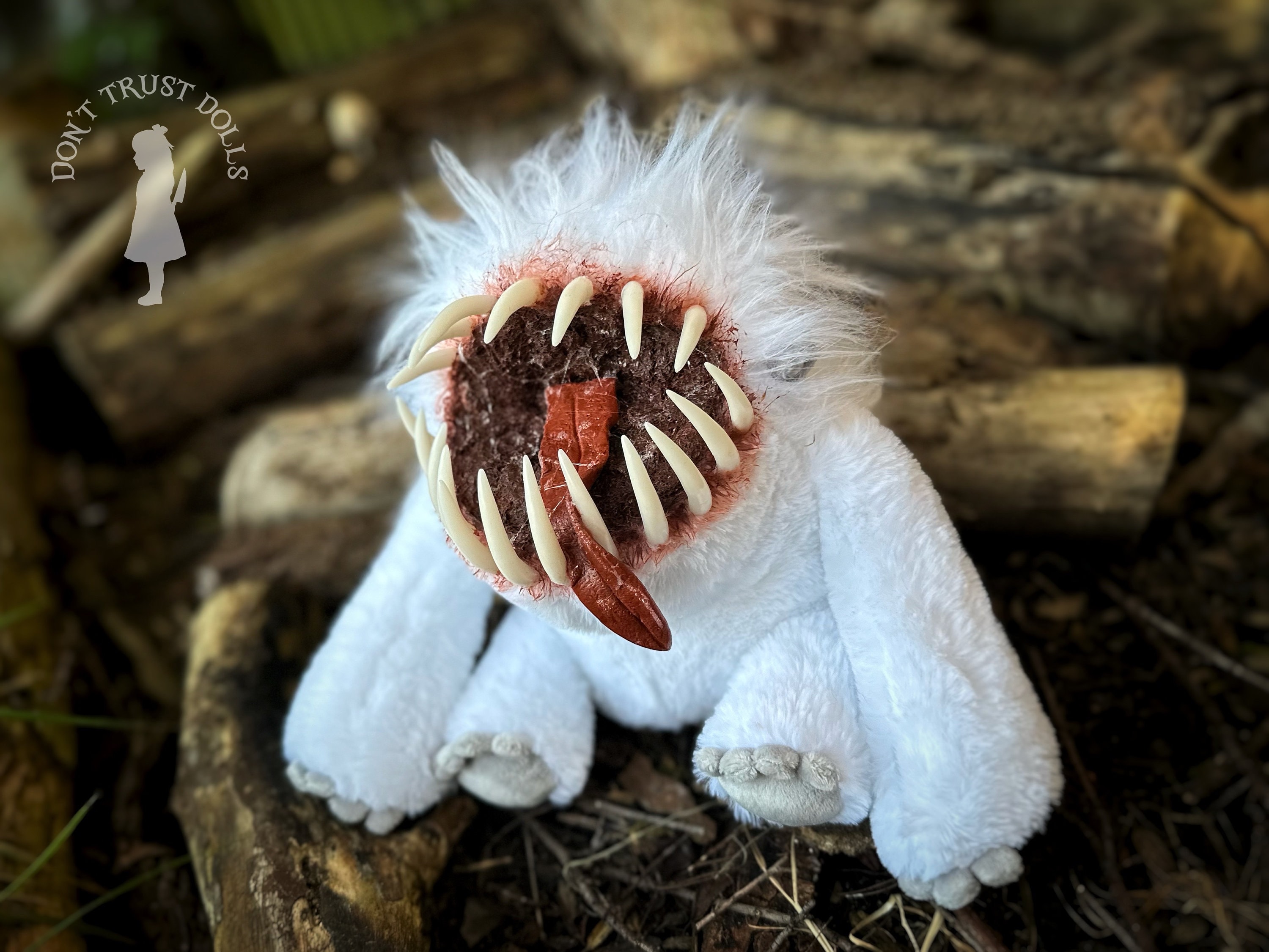 Snowbeast - horrific snow monster | horror teddy, creepy teddy, creepy doll, creepy cute, horror toy | Don't Trust Dolls DTD-0878