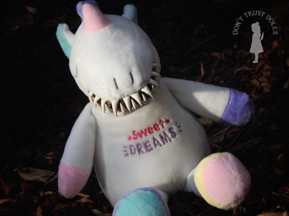 scary plush unicorn