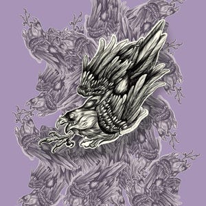 Gothic Crow Vinyl Sticker - Tattoo Style Art Decal, Spooky Aesthetic, Durable Waterproof Sticker for Laptops, Water Bottles & More