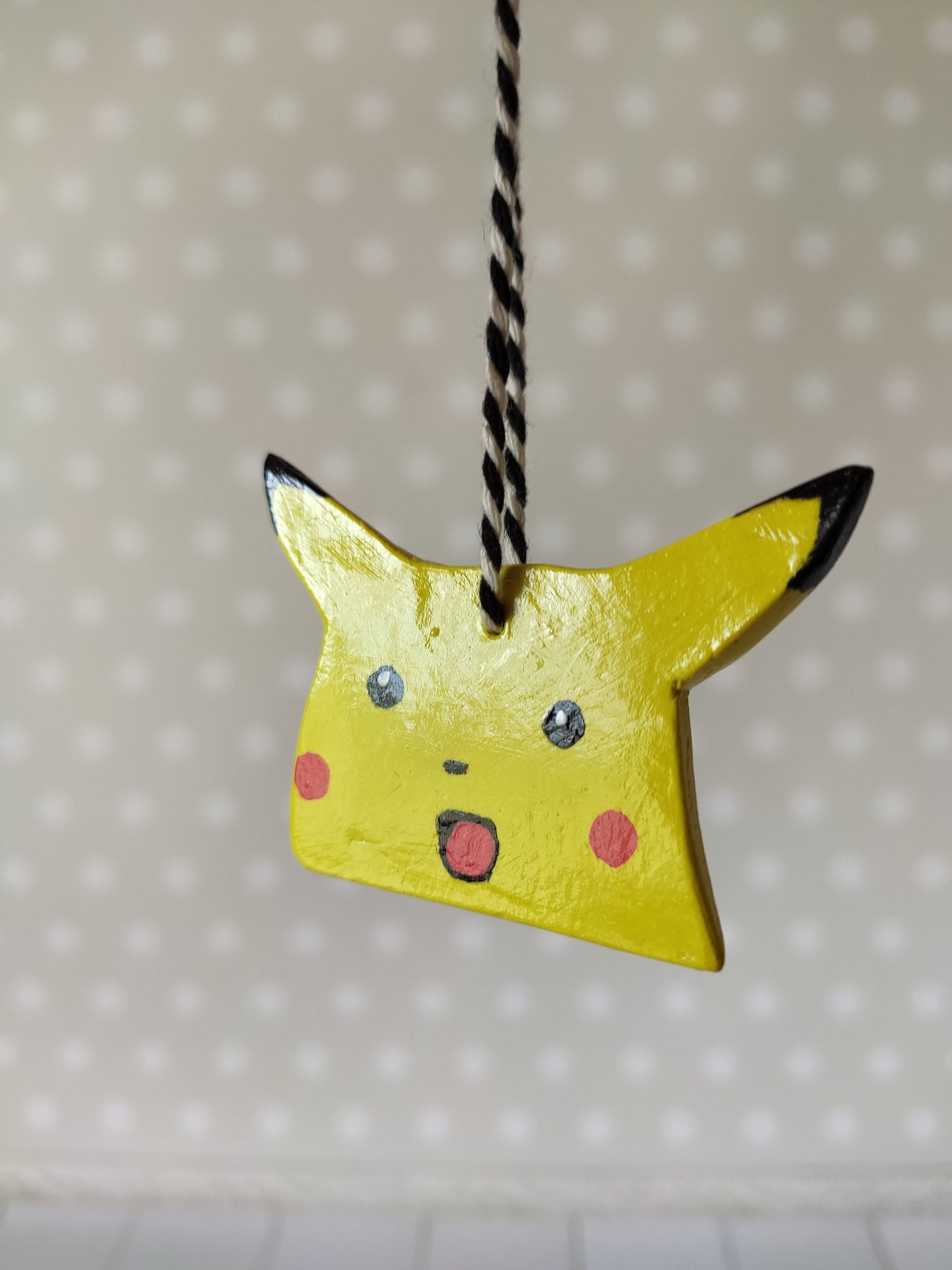 Surprised pikachu car mirror hanging accessories Rear view Etsy