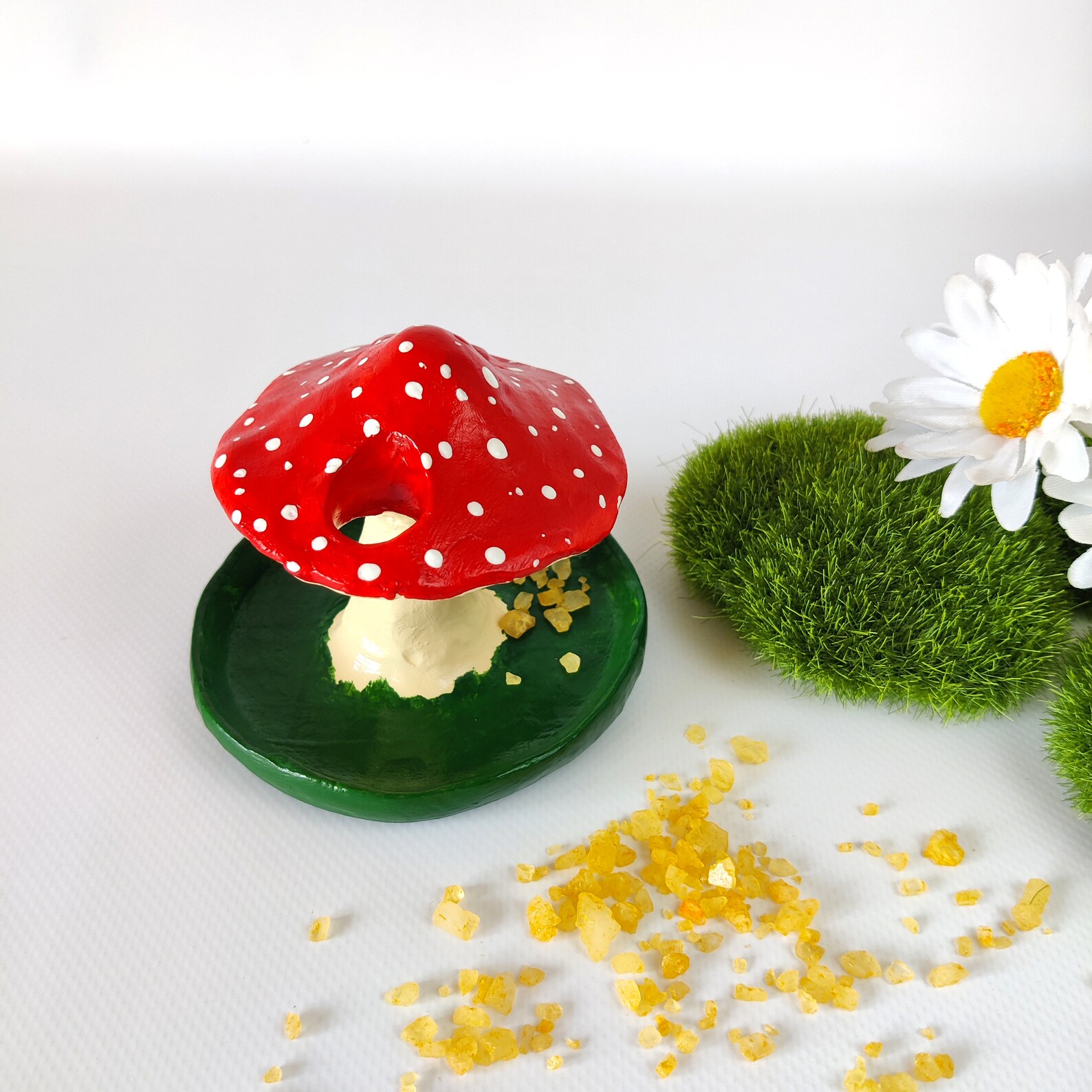 Amanita Mushroom Toothbrush Holder Woodland Bathroom Decor Eclectic Home Decor Etsy