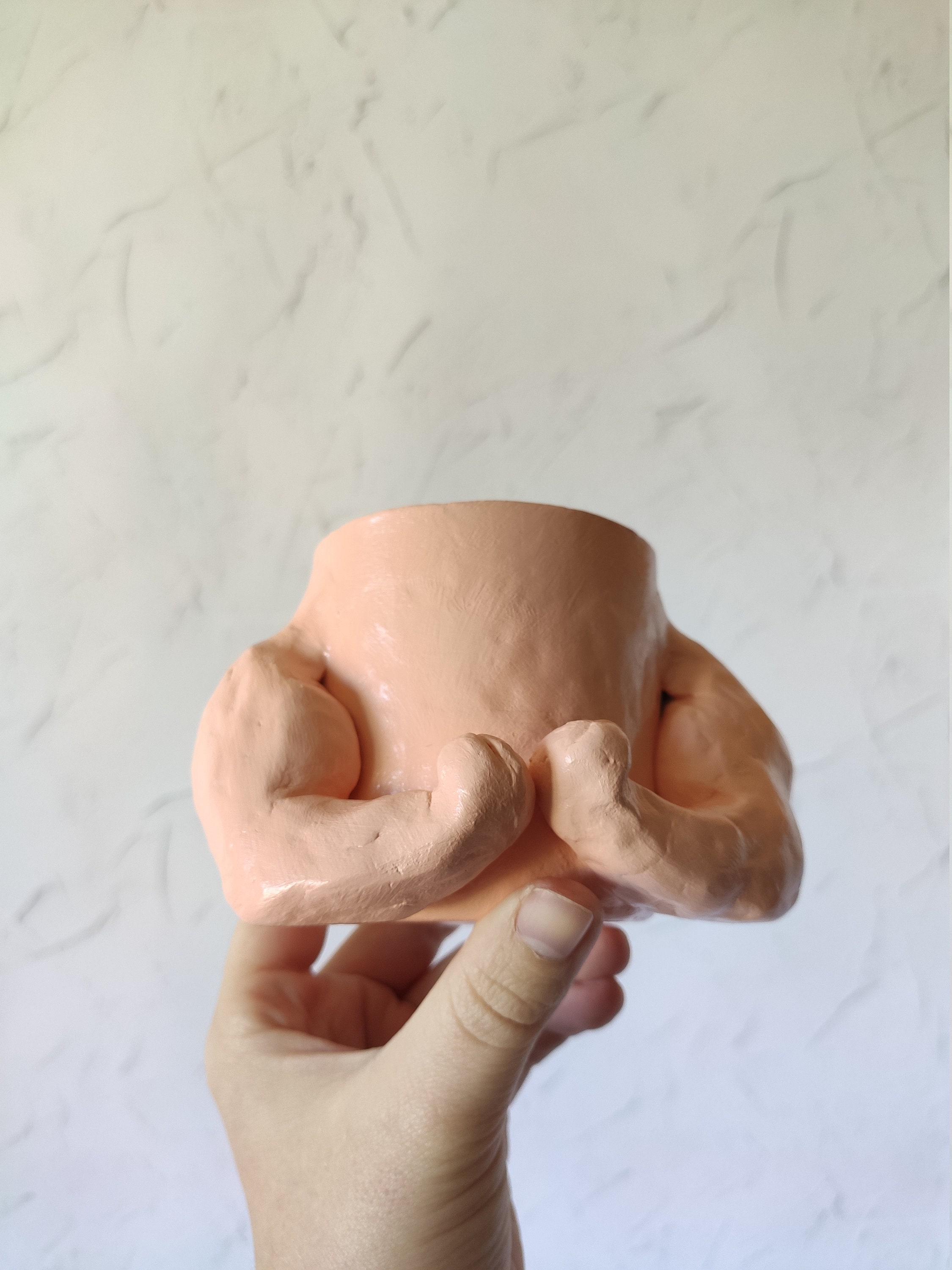 Muscle man pot Unique plant pots Unusual planter Gym decor Etsy