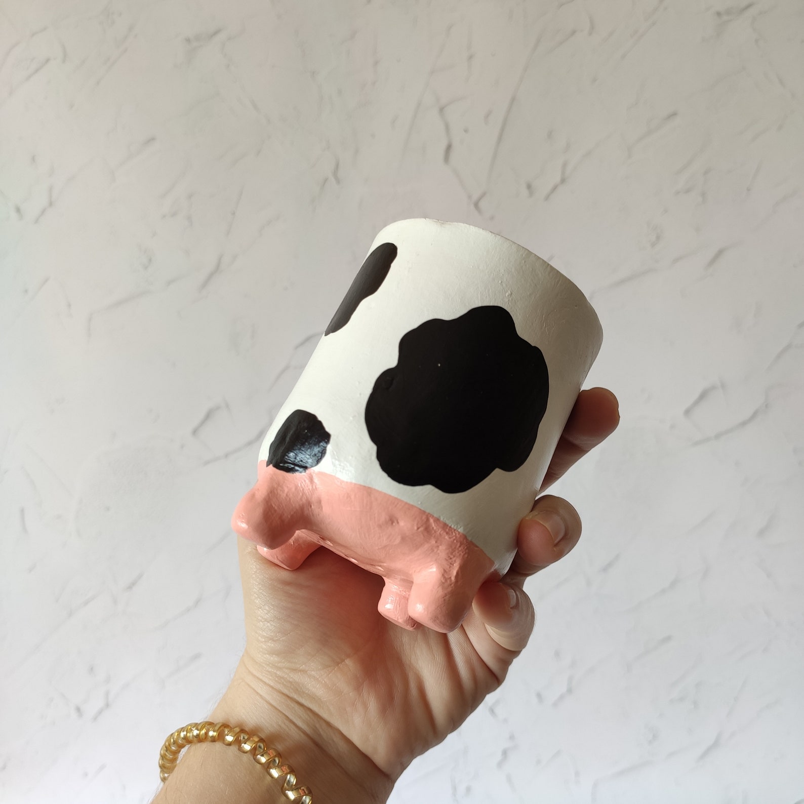 Cow Print Toothbrush Holder Farm Animal Toothpaste Holder Etsy