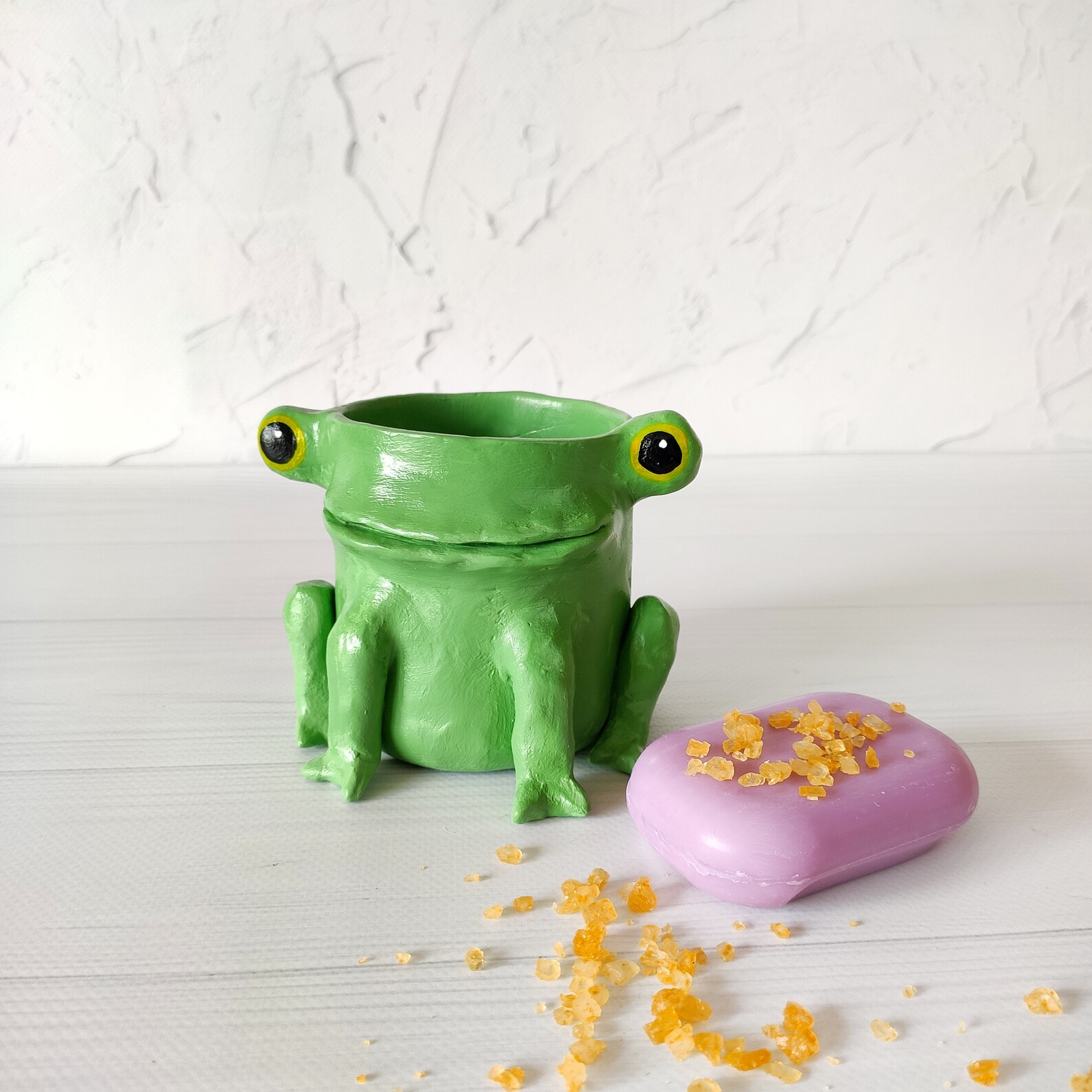 Frog Toothbrush Holder for Kids Cute Froggy Toothpaste Holder Etsy