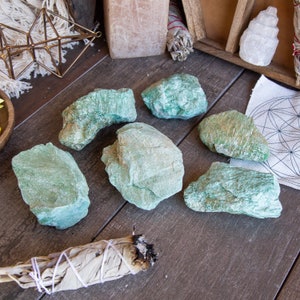 Large Natural Rough Fuchsite Stone - Over 2 1/2 inches - Healing crystals and stones Raw crystals and Minerals Chakra Stone