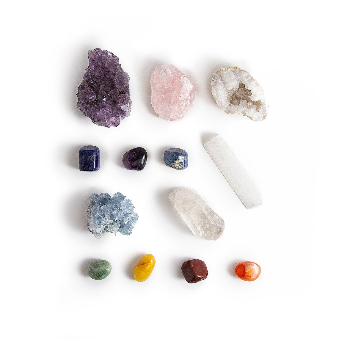 Healing Crystals Starter Set 13 Piece Crystal Kit Chakra - Etsy