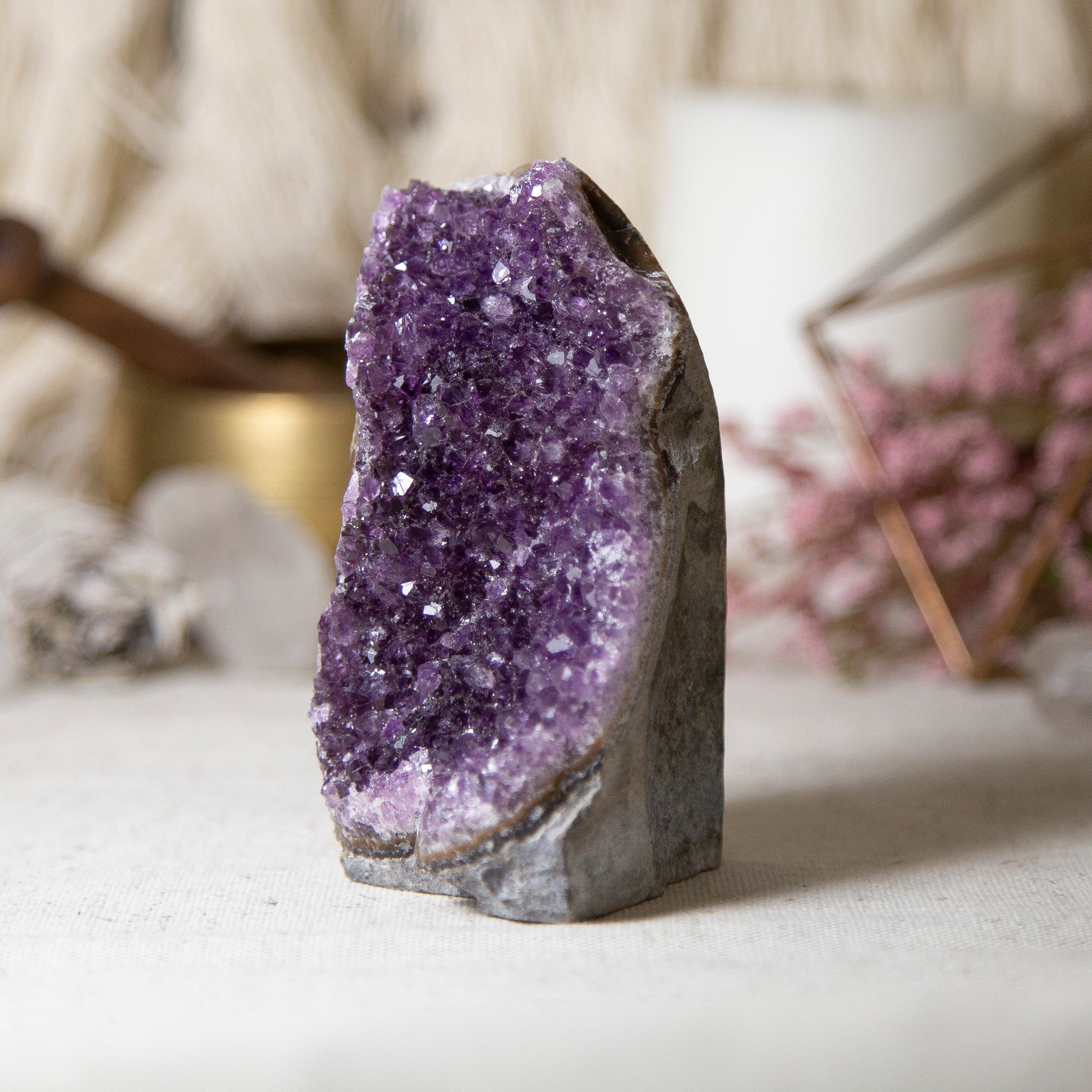 A‐grade Raw Amethyst Free Standing Crystal From Uruguay