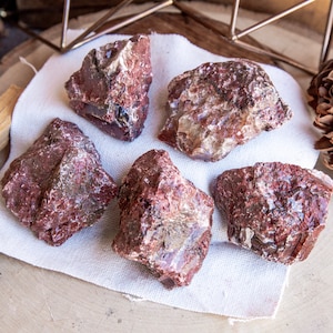 Large Natural Rough Red Calcite Stone - Over 1/4 Pound - Healing crystals and stones Raw crystals and Minerals Chakra Stone