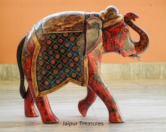 Scultura Elefante In Legno Handmade - Feng Shui, Decorazione Casa, 6.5x4x3cm, Artigianale - Foto 3