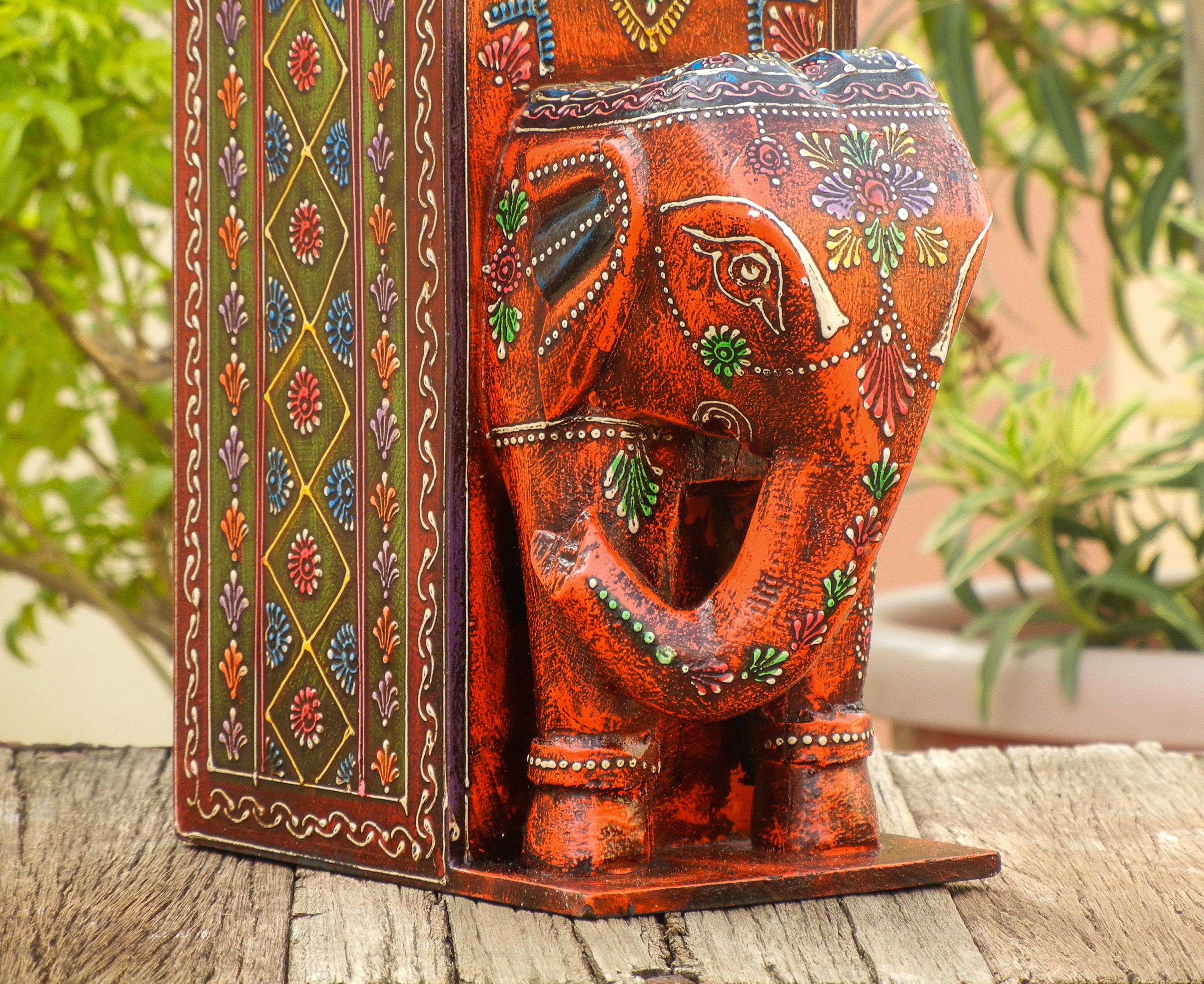 Wooden Elephant Wine Bottle Holder Barware Bottle Stand Etsy