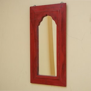 Holzspiegel, Wandspiegel, Distressed Spiegel, rustikaler Finish Wandspiegel, Wandbehang, Wandspiegel aus Holz