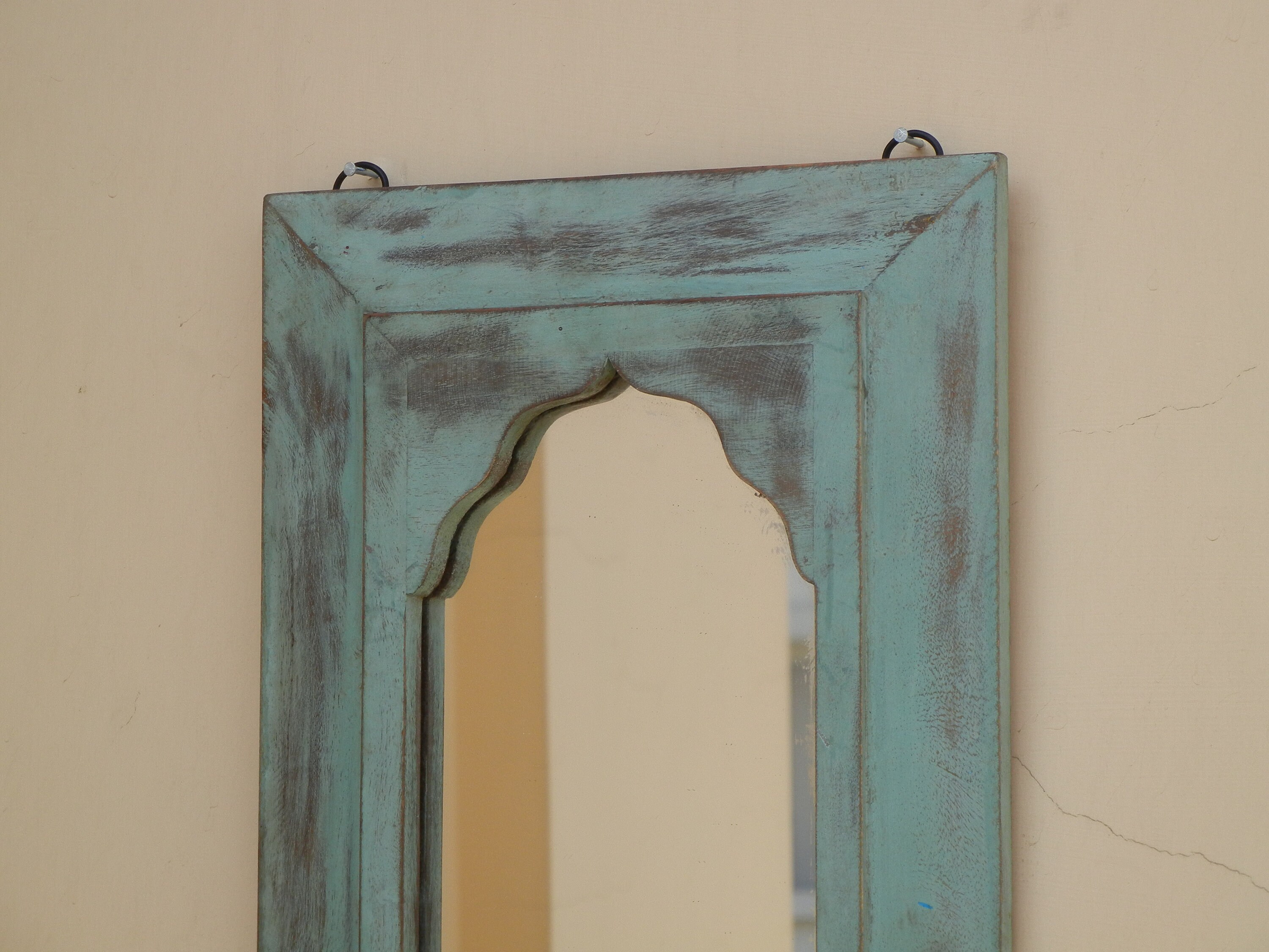 Wooden Mirror Wall Mirror Distressed Mirror Rustic Finish | Etsy