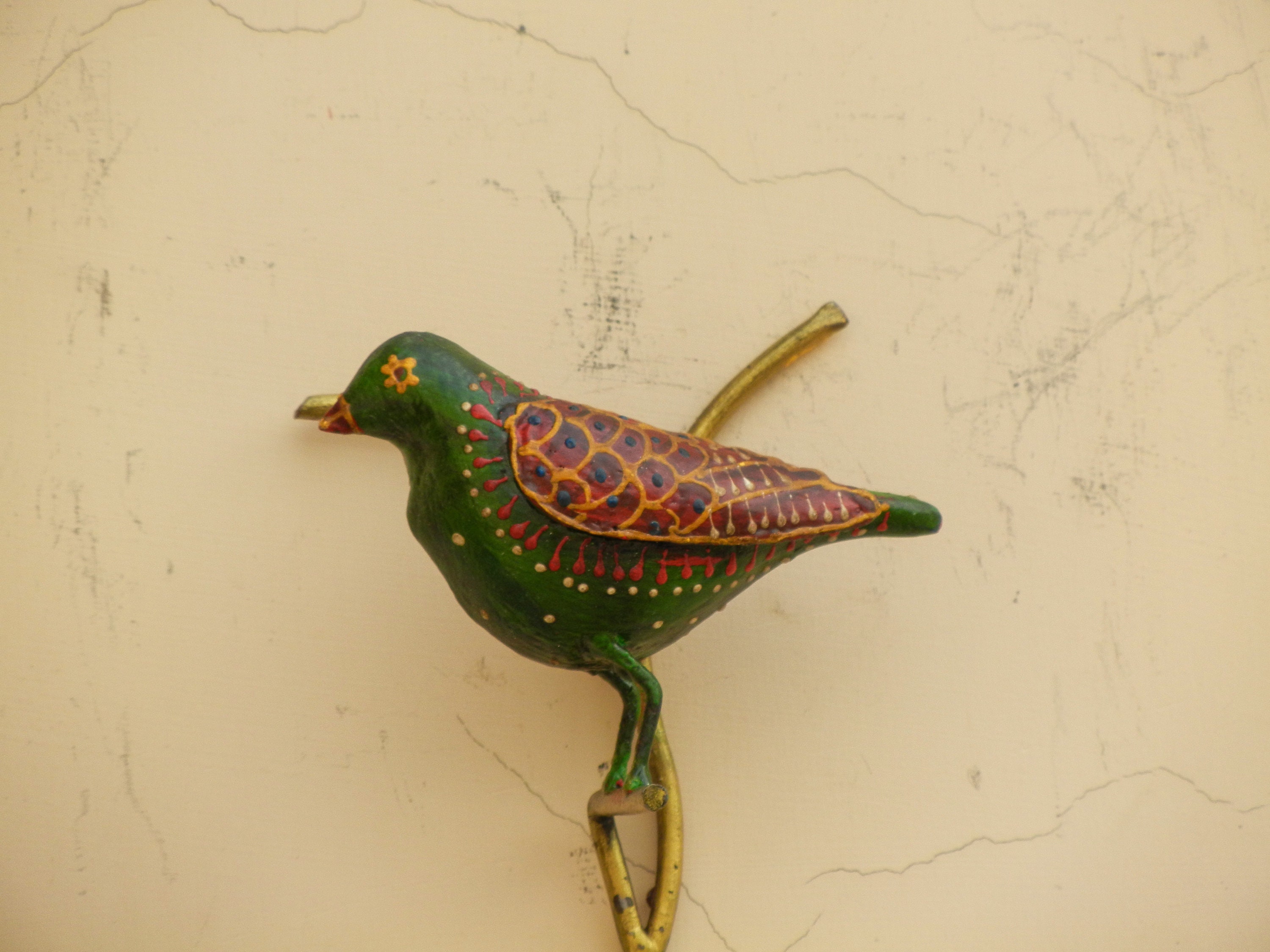 Metal Bird Wall Hanger With 1 Hook Decorative Hooks Coat Etsy UK