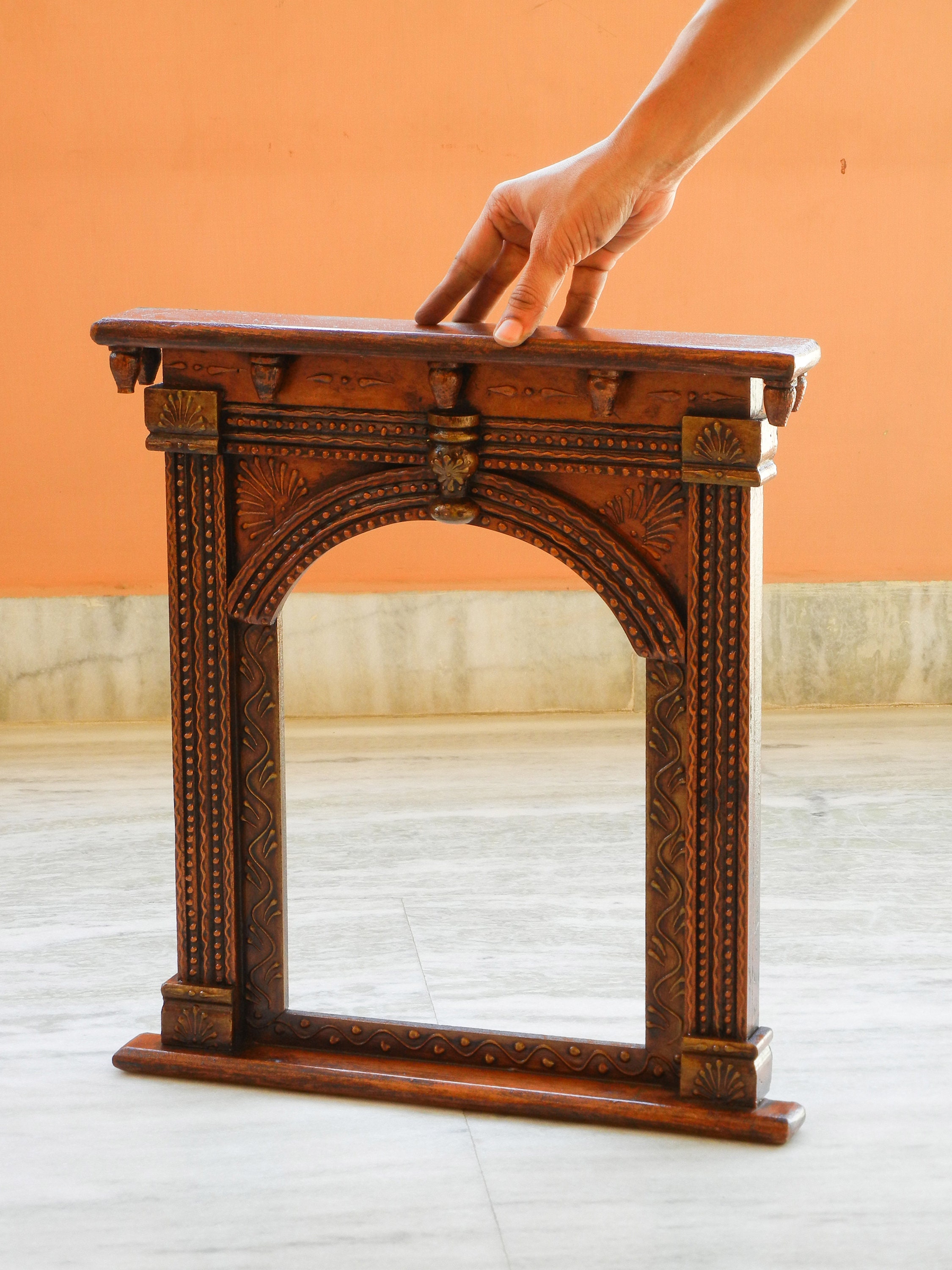 Wooden Handmade Hand Painted Traditional Ethnic Jharokha Wall Etsy