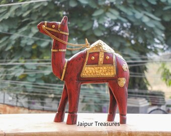 インドの貴重な木製ハンドメイド置物作品（飾り物） インドの貴重な木製ハンドメイド置物作品（飾り物）