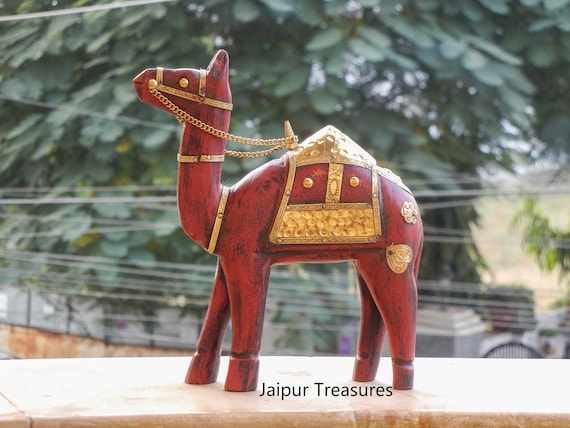 インドの貴重な木製ハンドメイド置物作品（飾り物） インドの貴重な木製ハンドメイド置物作品（飾り物）