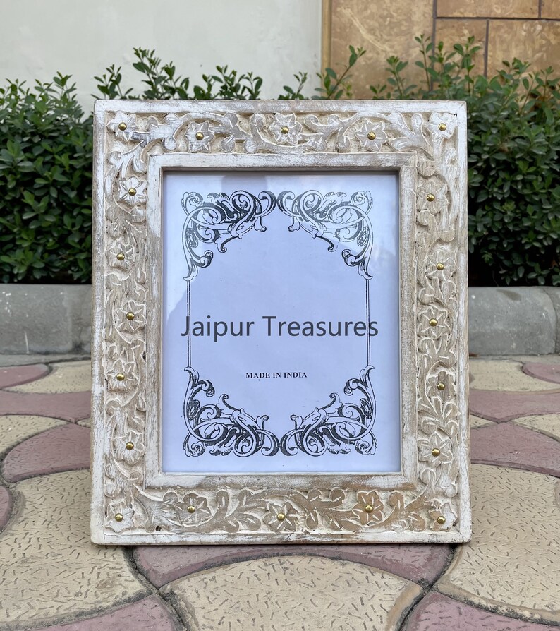 Wooden Carved Photo Frame Photo Stand Picture Frames Etsy