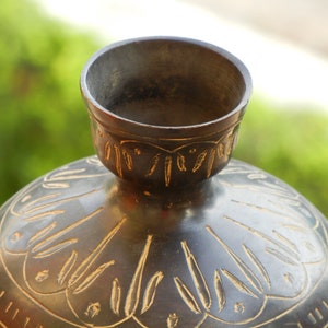 Old Vintage Brass Indian Flower Vase Flower Pot Collectible - Etsy