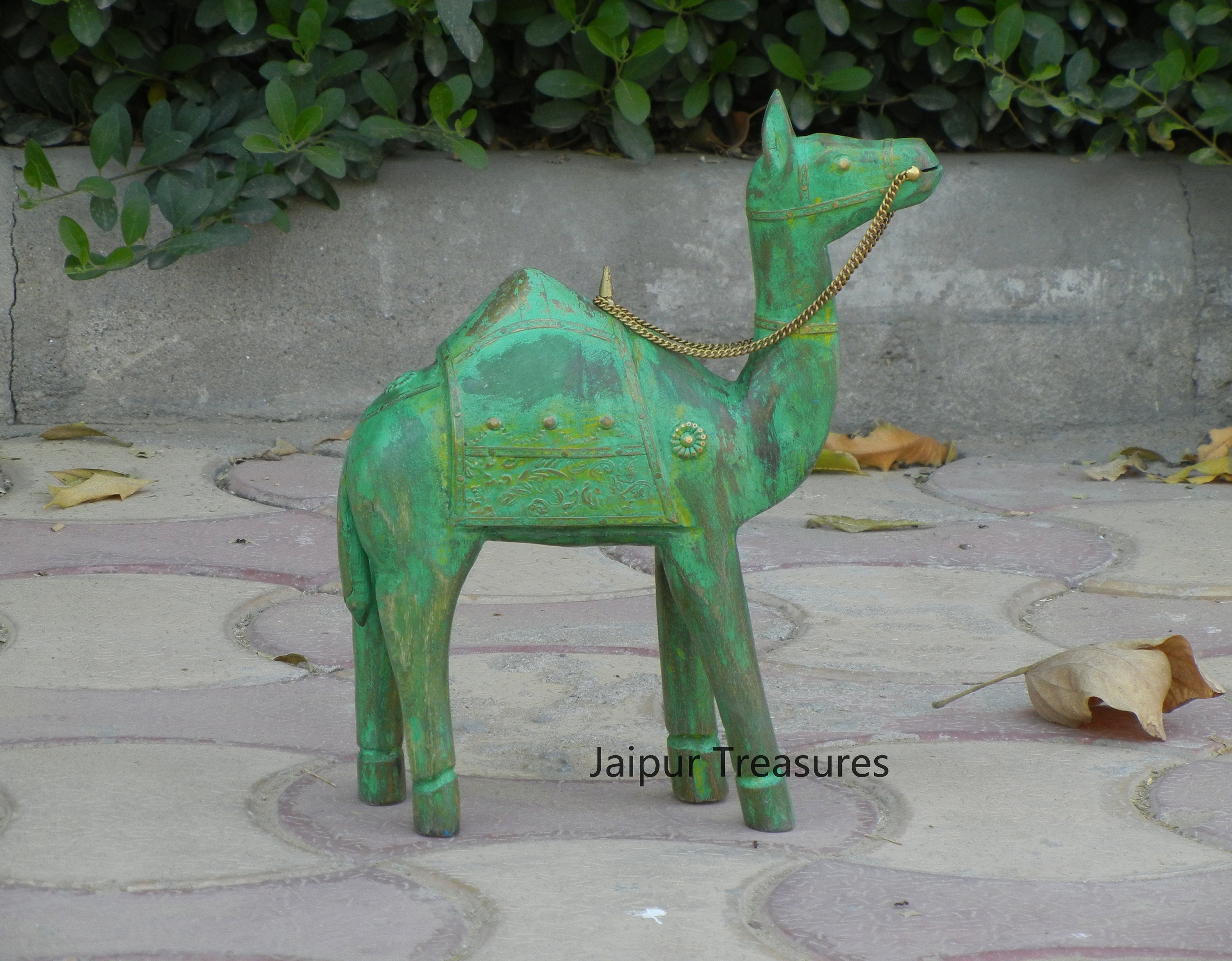 Wooden & Brass Camel Statue Figure Showpiece Home Decor Etsy UK