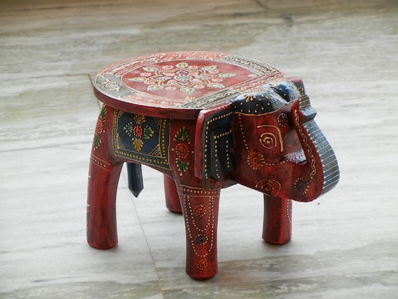Elephant wooden stool deals