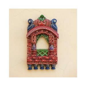 Wooden Ethnic Jharokha, Wall Frame, Wall Decor, Wall Hanging, Wooden Window, Traditional Indian Style, Handmade, Hand Painted