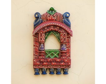 Wooden Ethnic Jharokha, Wall Frame, Wall Decor, Wall Hanging, Wooden Window, Traditional Indian Style, Handmade, Hand Painted