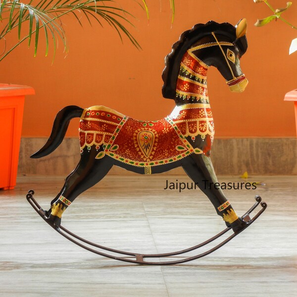 Red Rocking Horse - Etsy