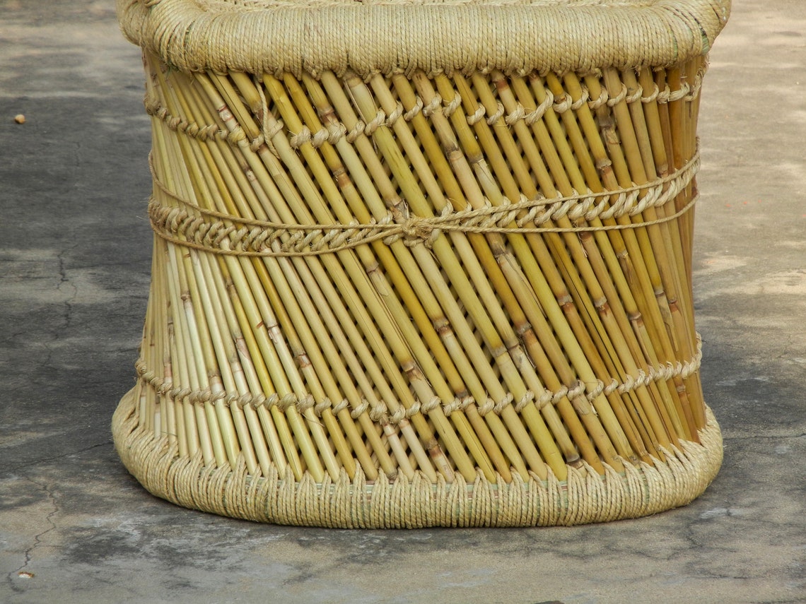 Sustainable Chair, 100% Natural Jute & Sarkanda Wood Chair, Muddha, Eco ...