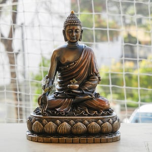 Resin Handmade Buddha Statue, Figure, Sculpture, Indian Style, Figurine