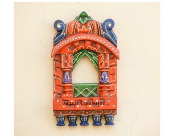 Wooden Ethnic Jharokha, Wall Frame, Wall Decor, Wall Hanging, Wooden Window, Traditional Indian Style, Handmade, Hand Painted