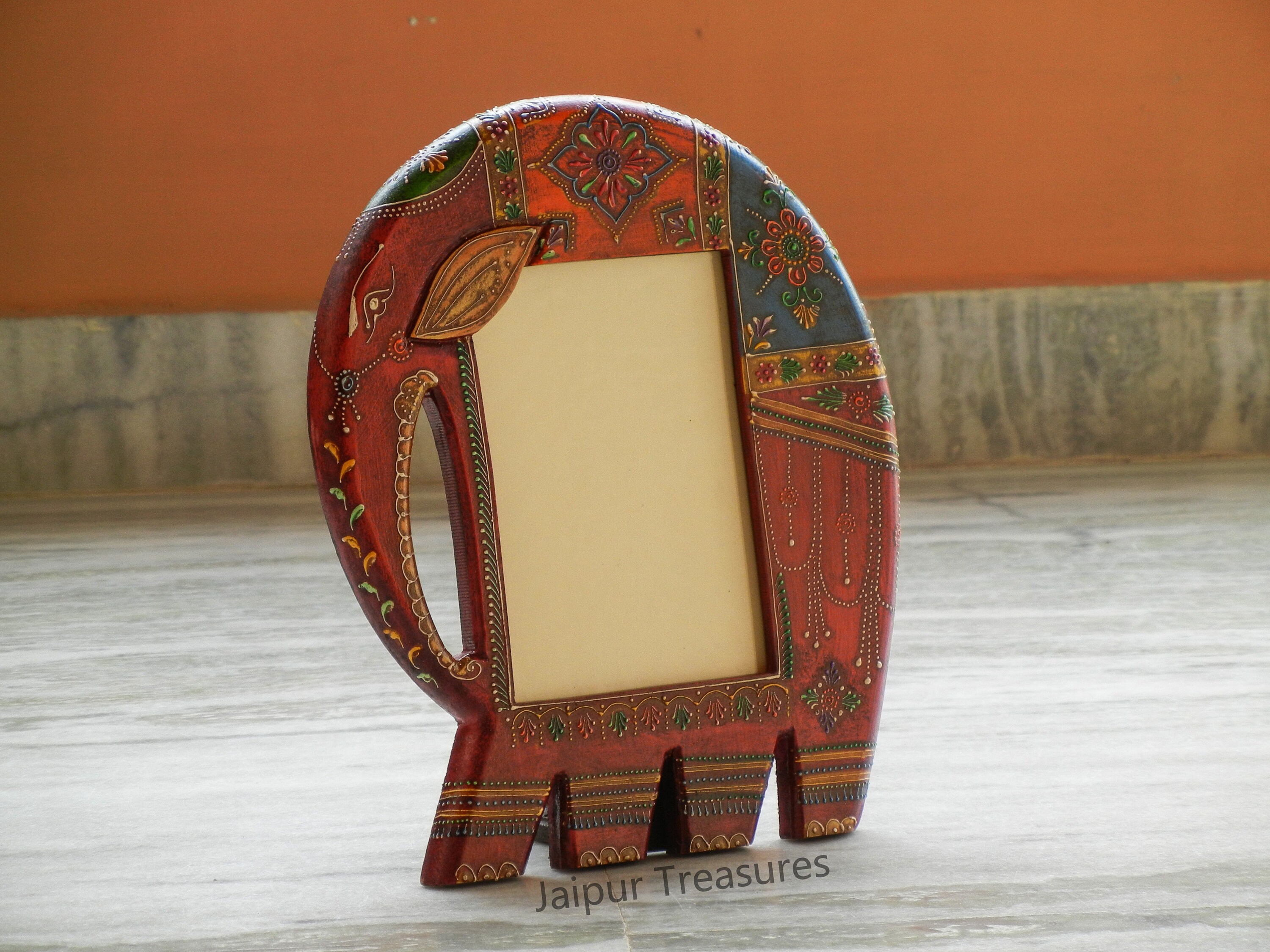 Wooden Elephant Photo Frame Photo Stand Picture Frames Etsy