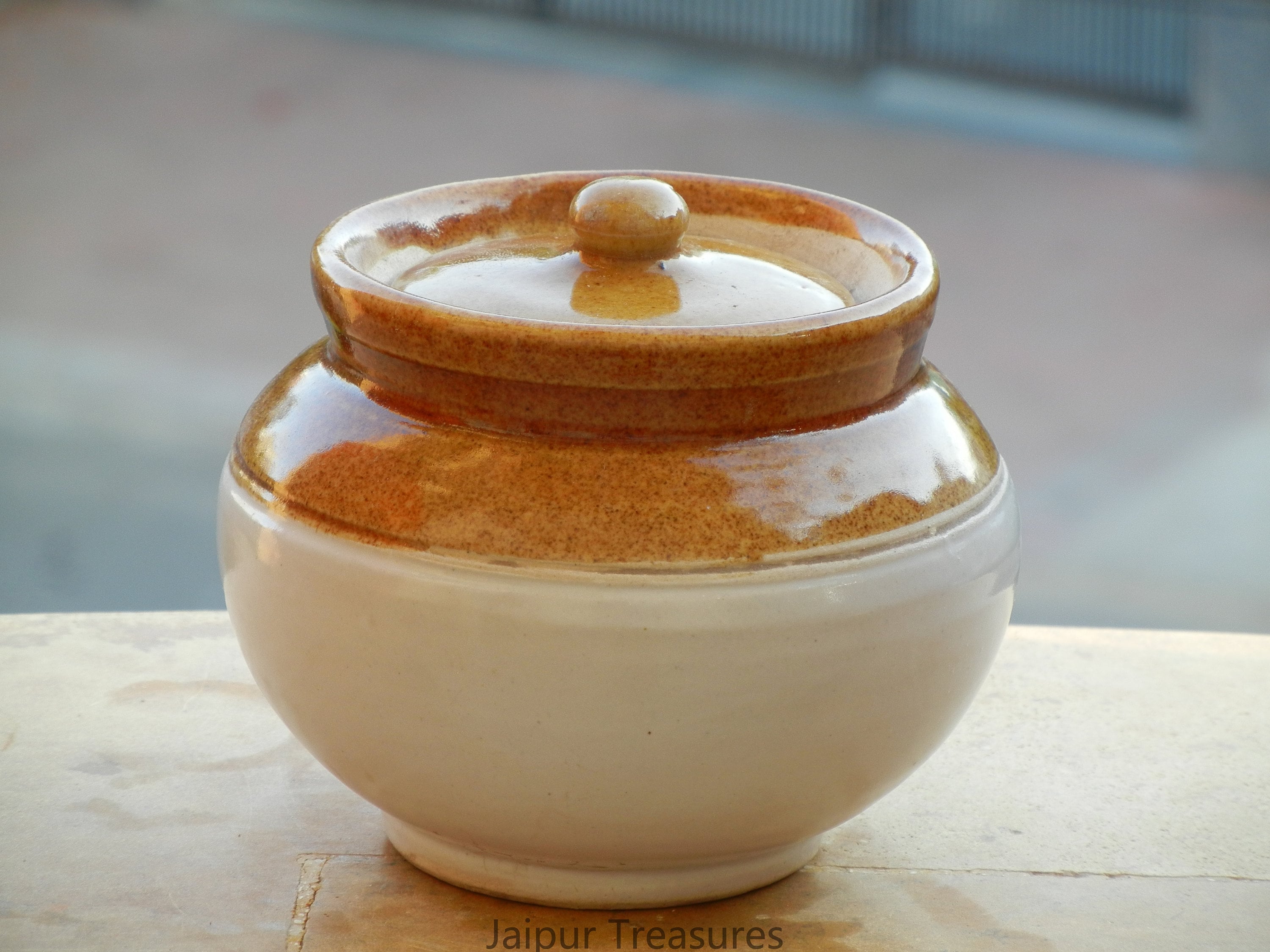 Ceramic Pickle Jar Achaar Barni Container Canister Etsy