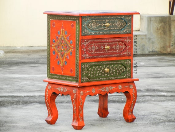 Indian on sale bedside table