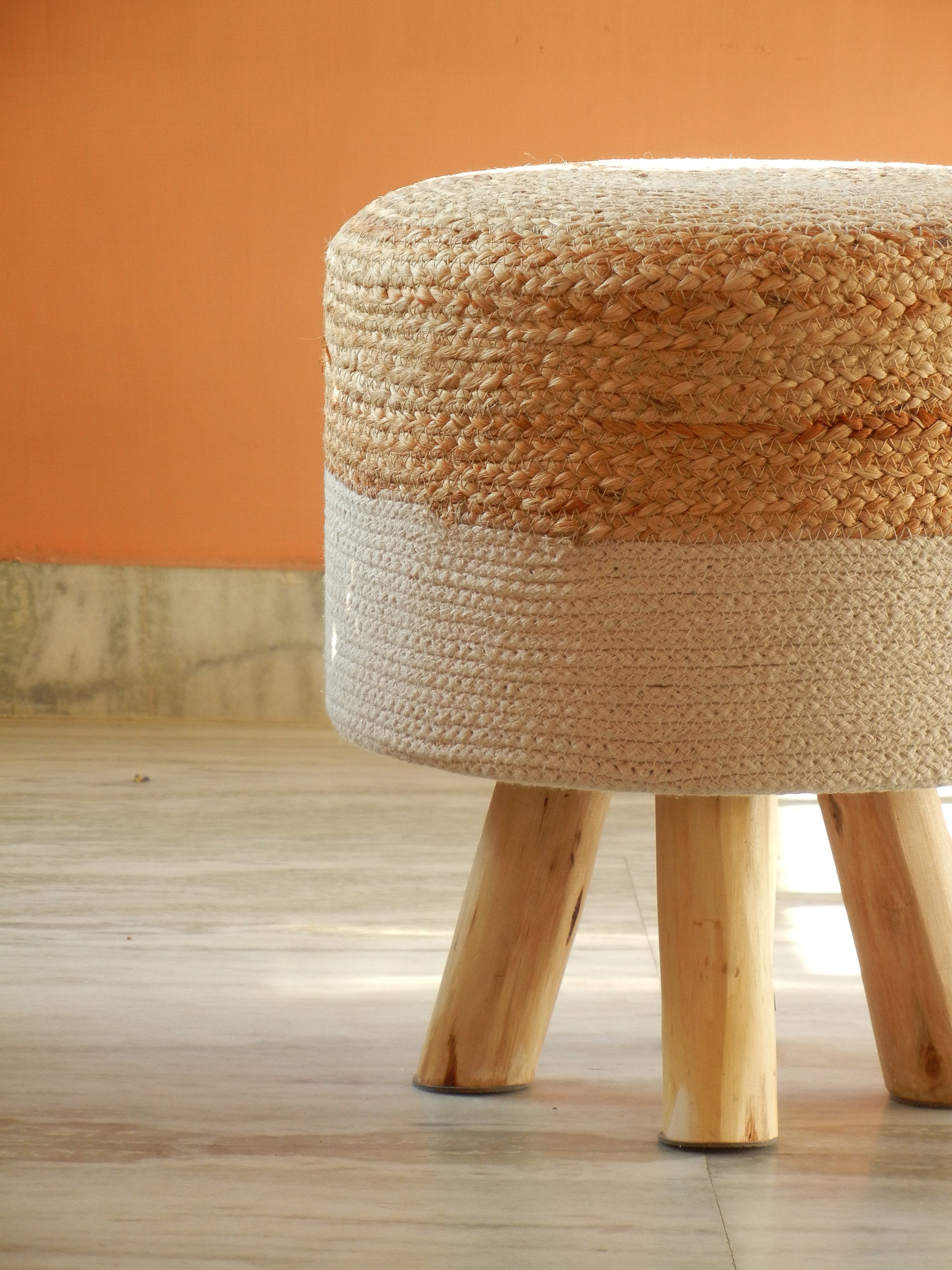 Knitted footstool home bargains deals