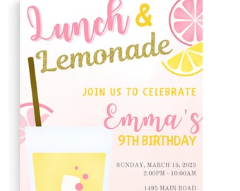Lunch and Lemonade Summer Birthday party Lemonade themed birthday party, Girls birthday party decorations, Picnic birthday party decorations