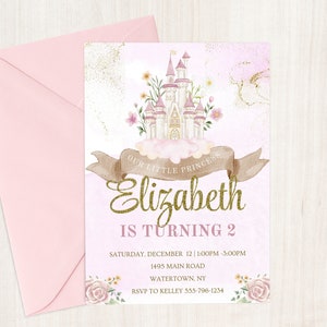 Princess Birthday Invitation Once Upon A Time Kids Birthday Invitation Template Girls Birthday Invitation