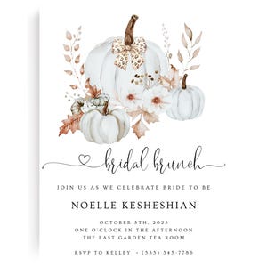 Bridal Shower Invitation, Fall Bridal Shower, Bridal Shower, Autumn Bridal, Bridal Shower Invitation Template, Printable