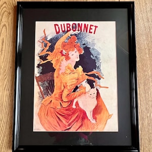 manifesto pubblicitario originale Quinquina Dubonnet 1981 Chéret art nouveau vintage retrò
