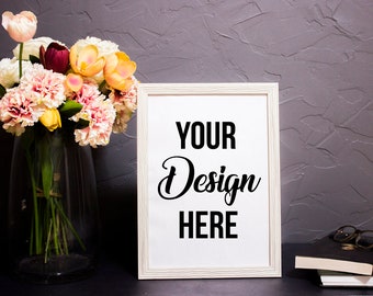 Download Frame Mockup White Picture Frame Poster Mock Up Poster Template White Poster Art Frame Mockup Simple Frame Mockup Jpeg Free Mockups Apparel PSD Mockup Templates