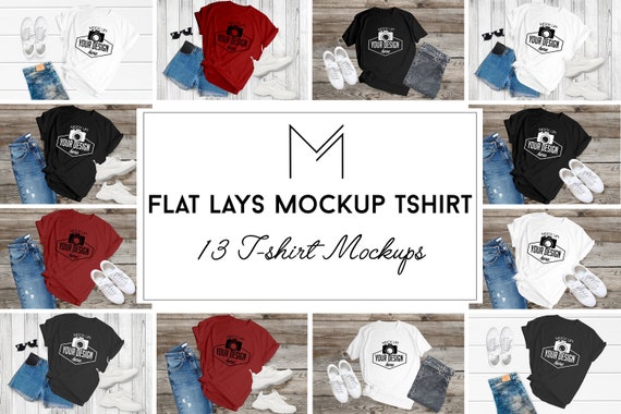 Download T Shirt Mockup Bundle Bella Canvas 13 High Quality Mockups Etsy