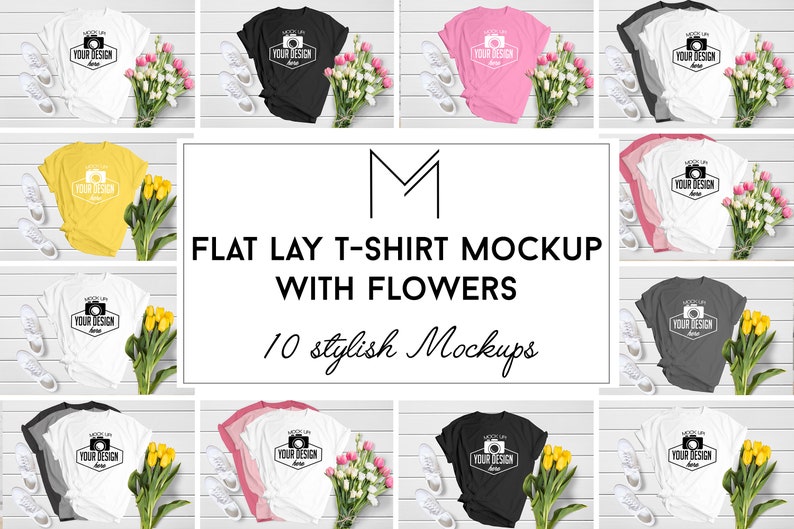 Download Bella Canvas T-Shirt Mockup BUNDLE 10 High Quality Mockups ...